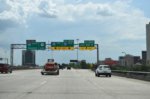 IH 345/US 75 south at IH 30/45 - Dallas, TX