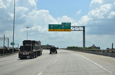 IH 345/US 75 south at IH 30/45 - Dallas, TX
