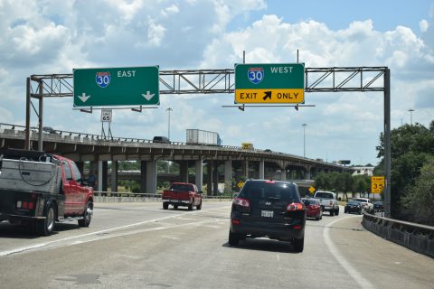 IH 345/US 75 south at IH 30/45 - Dallas, TX
