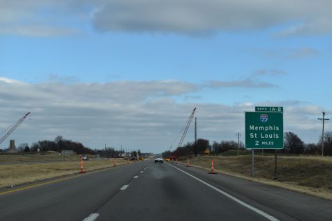 Two miles from I-55/57 on U.S. 60 east at Sikeston, Missouri