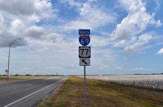 IH 69/US 77 north of FM 2826