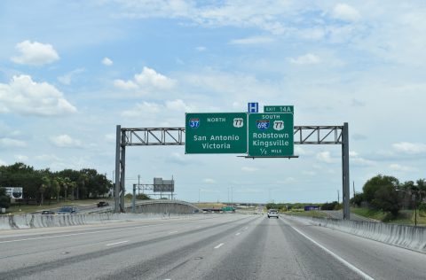 IH 37 north at IH 69E/US 77 - Corpus Christi, TX
