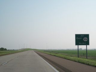 I-69 north at MS 304 - DeSoto County