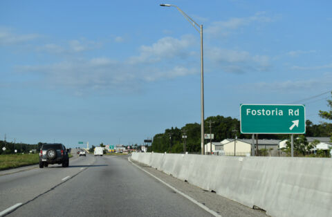 US 59 south at Fostoria Road, where IH 69 south began