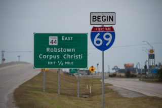 IH 69E/US 77 north at FM 892 - Robstown, TX