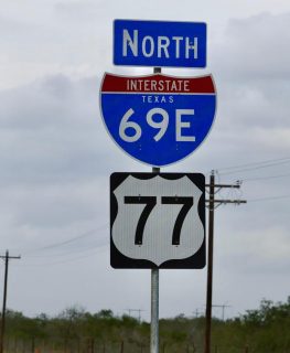 IH 69E/US 77 north at BU-77 - Driscoll, TX