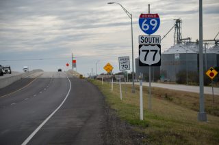 IH 69E/US 77 south at FM 892 - Robstown, TX