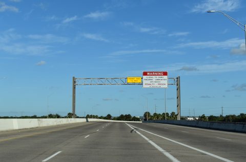 IH 69E/US 77-83 south at University Blvd - Brownsville, TX