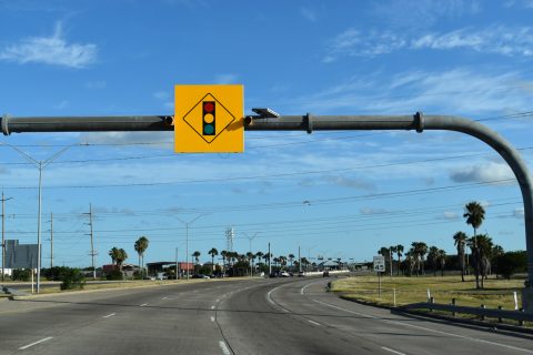 IH 69E/US 77-83 south at University Blvd - Brownsville, TX
