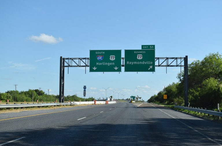 IH 69E/US 77 south at BU-77W - Raymondville, TX