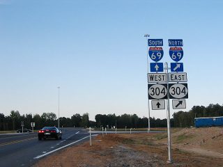 MS 301 north at I-69