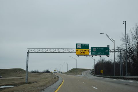 SR 300 west at US 51 - Memphis, TN