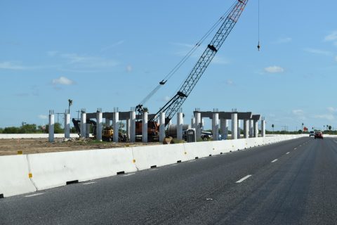 US 77 south - Kenedy County, TX road work for IH 69E
