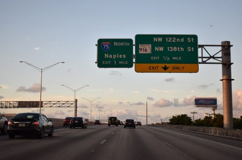 SR 826 north at I-75 - Hialeah, FL