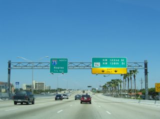 SR 826 north at I-75 - 2006