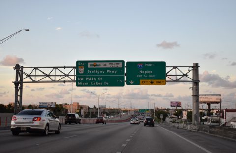 SR 826 north at I-75 - Hialeah, FL