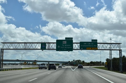 I-75 south at SR 826 - Hialeah, FL