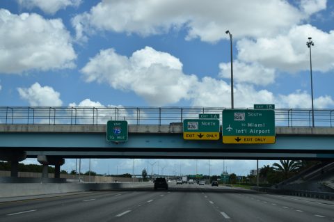 I-75 south at SR 826 - Hialeah, FL
