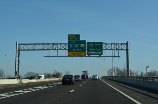 I-295 north at I-76/Route 42 in Bellmawr, New Jersey.