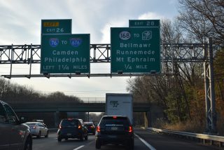 I-295 south 1.25 miles from I-76/Route 42 in Haddon Heights, NJ