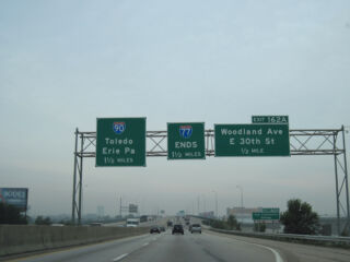 I-77 north 1.5 miles from I-90