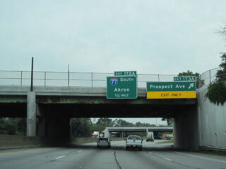 I-90 west a half mile from I-77 south