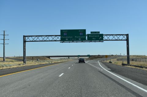I-82 east at Westland Rd, one mile north of Interstate 84