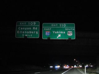 I-90 west at I-82/US 97 in 2006