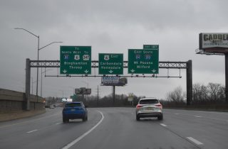 I-81 north at I-84-380/US 6 - Dunmore, PA