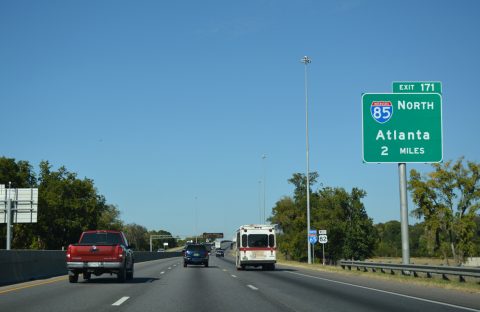 I-65/US 82 north at I-85 - Montgomery, AL