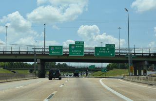 I-65/US 82 south at I-85 - Montgomery, AL