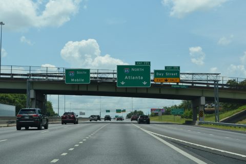 I-65/US 82 south at I-85 - Montgomery, AL