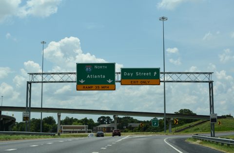 I-65/US 82 south at I-85 - Montgomery, AL