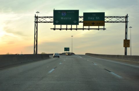 I-85 south at I-65/US 82 - Montgomery, AL