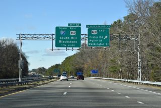 I-95/US 460 north at I-85 - Petersburg, VA