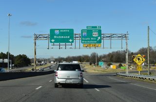 I-95/US 460 north at I-85 - Petersburg, VA