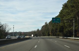 I-95 south at I-85 - Petersburg, VA
