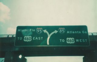 I-95 south at I-85 - 1976