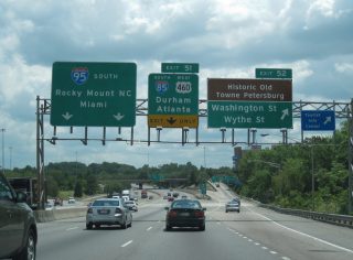 I-95 south at I-85/US 460 - 2010