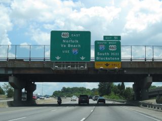 I-95 south at I-85/US 460 - 2010