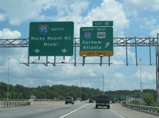 I-95 south at I-85/US 460 - 2010