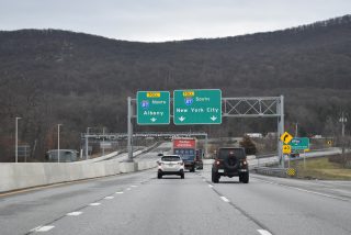 The future east end of Interstate 86 in Woodbury, NY.