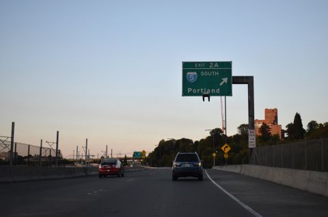 I-90 east at I-5 south to Tacoma, Washington