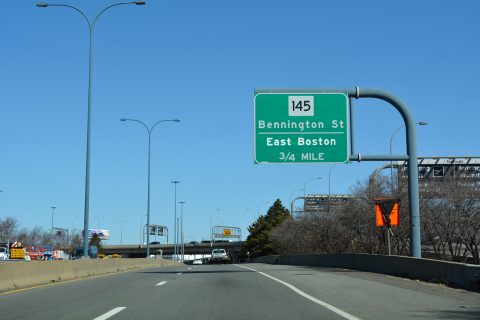 I-90 east at Route 1A - Boston, MA