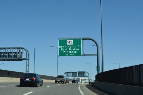 I-90 east at Route 1A - Boston, MA