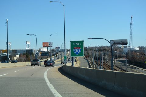 I-90 east at Route 1A - Boston, MA