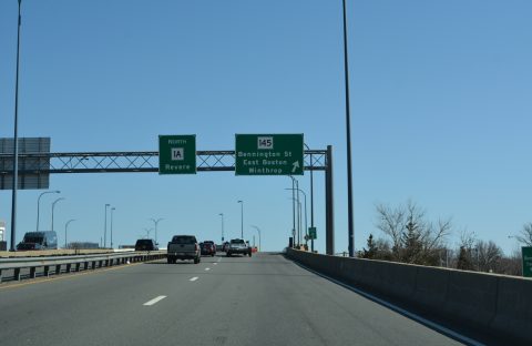 I-90 east at Route 1A - Boston, MA