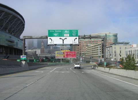 The west end of Interstate 90 in 2005