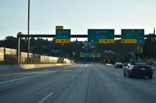I-90 west at Rainer Ave in Seattle, Washington