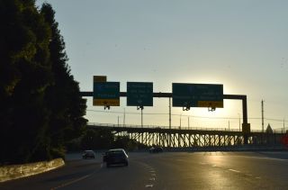 I-90 west at I-5 north in Seattle, Washington